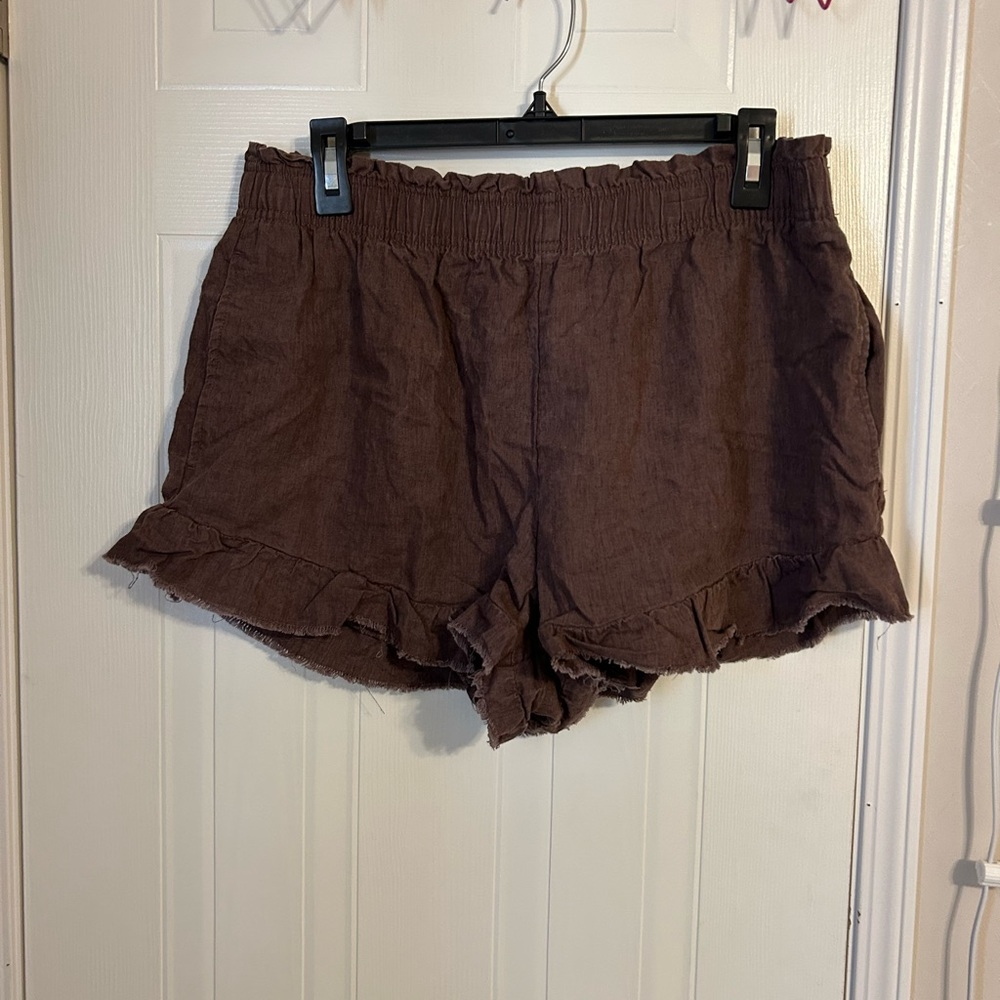 Aerie High Waisted Ruffle Short